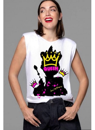 Camiseta Queen blanca