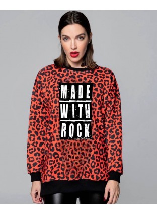 Sudadera Made with Rock